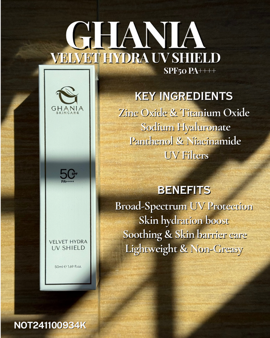 Velvet Hydra UV Shield - Broad-Spectrum UV Protection