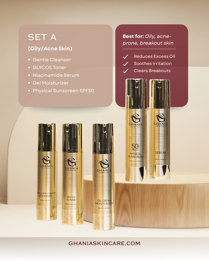 Set A - Oily, Acne Skin